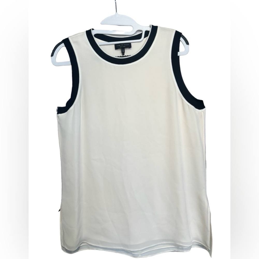 rag & bone Women's White Blouse, Size M, Like New Condition